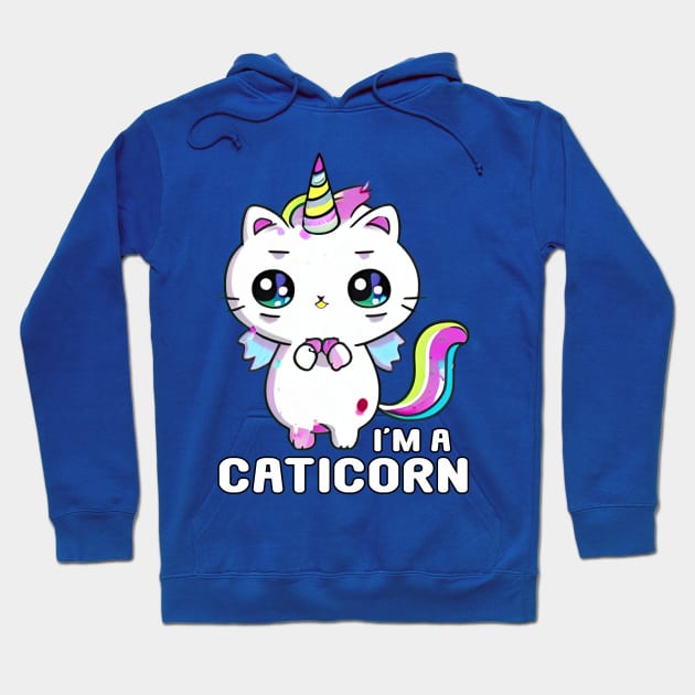 Kawaii I'm a Caticorn Unicorn Cat Kittycorn Hoodie by Splash Graphics